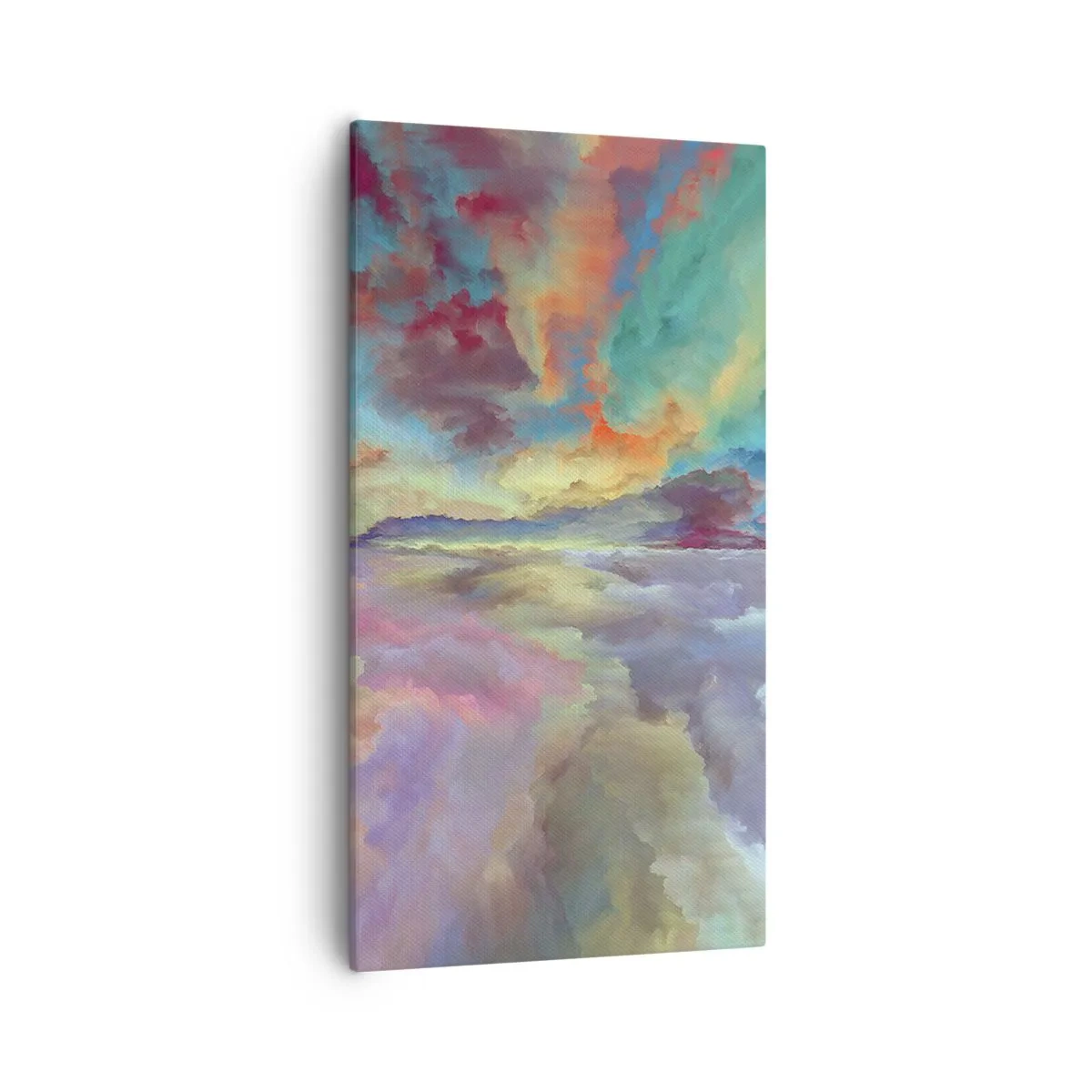 Lærredstryk - Billede på lærred - To himle - 55x100 cm