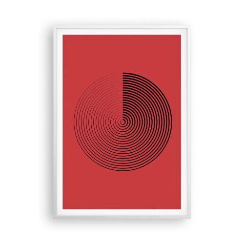 Plakat i hvid ramme - Cirkulær bevægelse - 70x100 cm