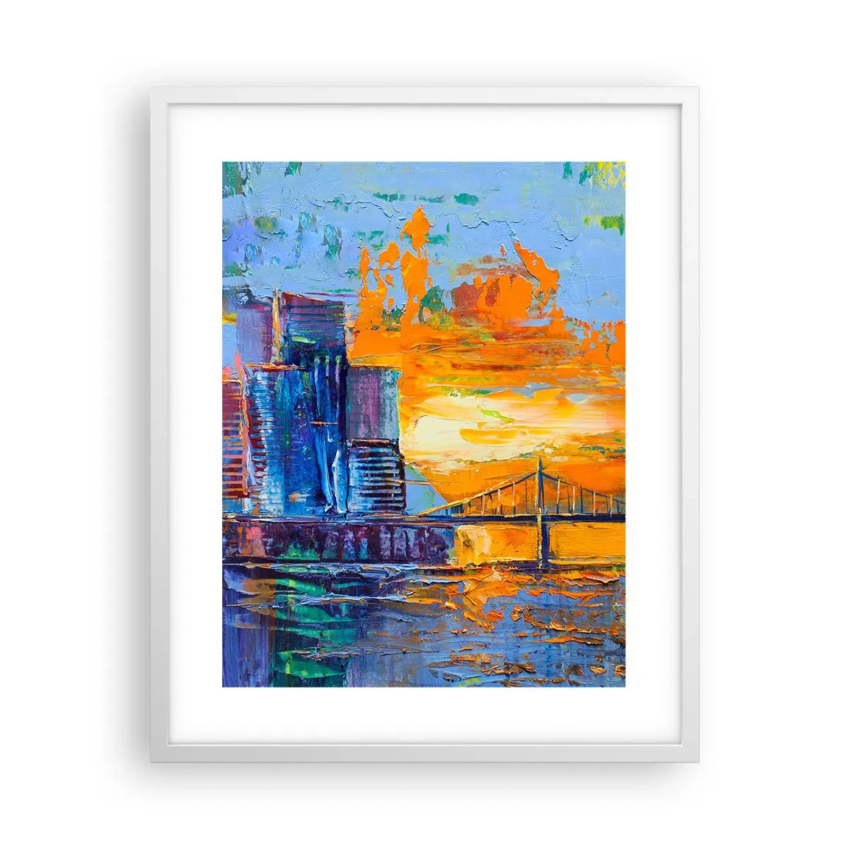 Plakat i hvid ramme - Kultur og natur - 40x50 cm