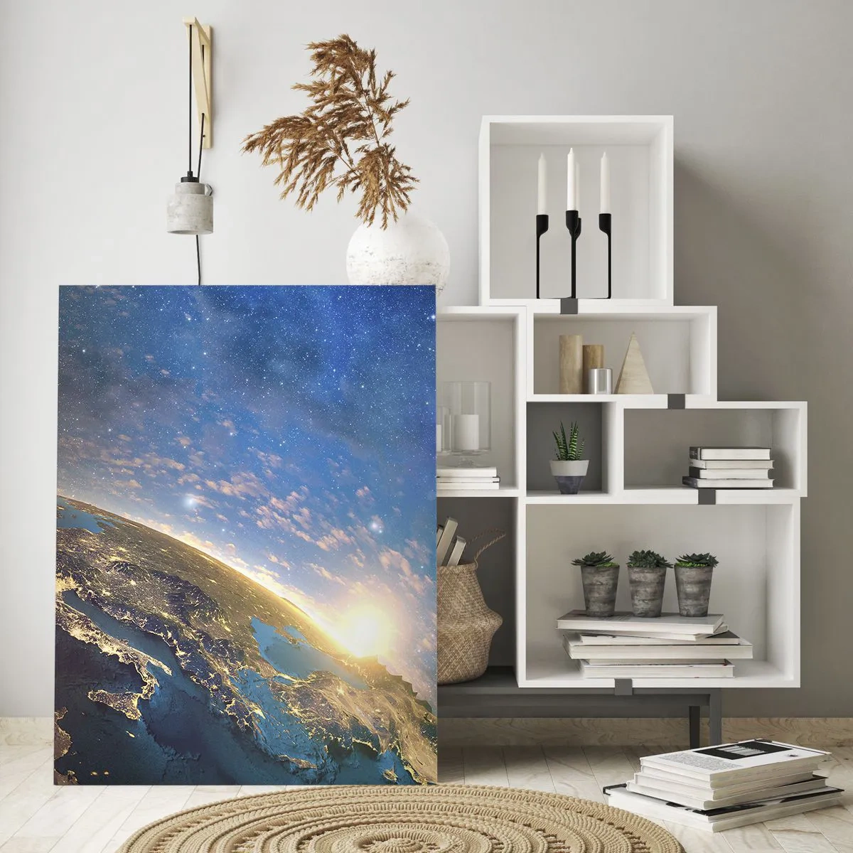 Billede på glas - Lad os se på hinanden på afstand - 50x70 cm