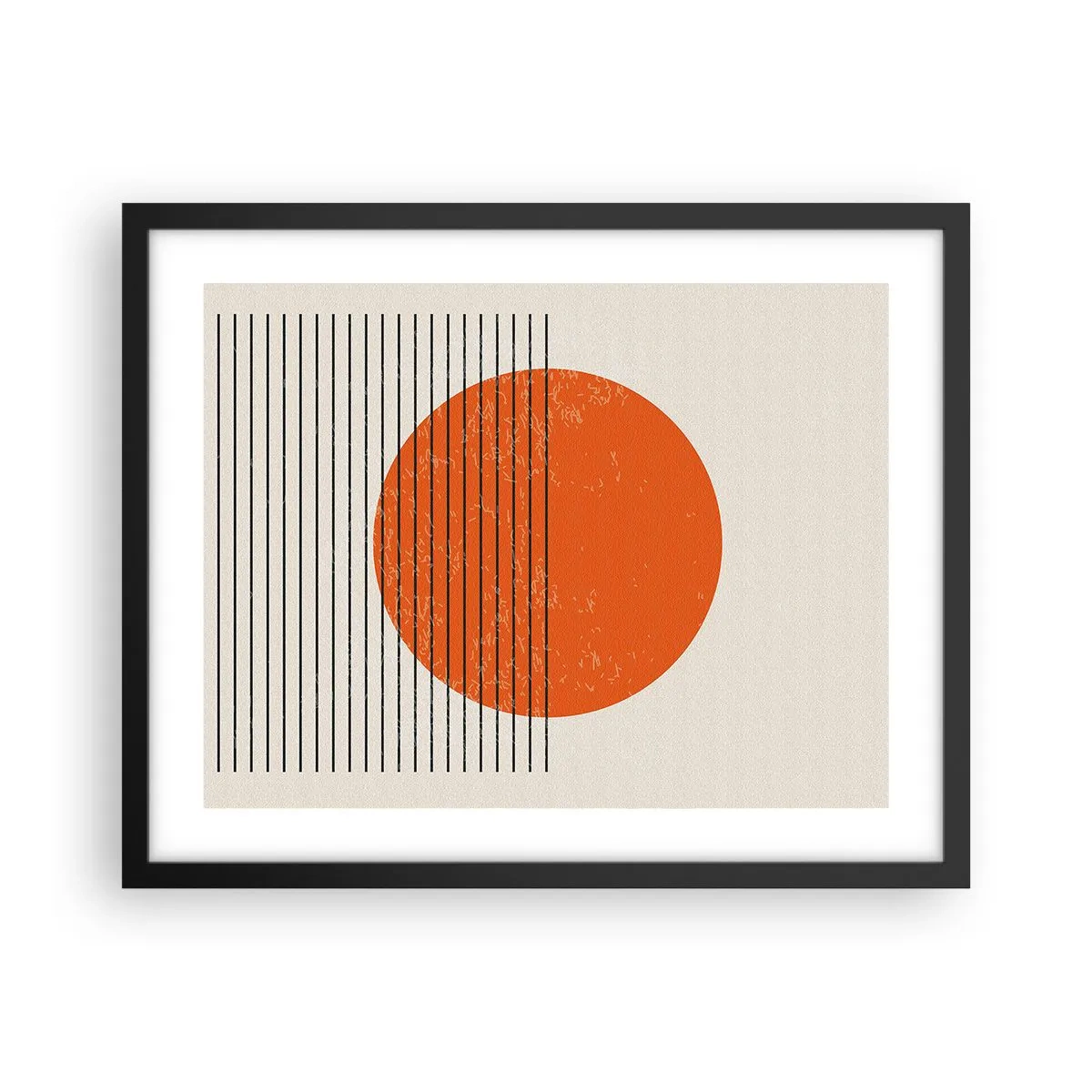 Plakat i sort ramme - Altid solen - 50x40 cm