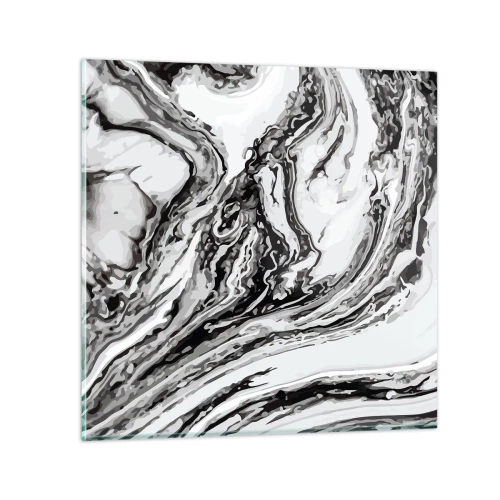 Billede på glas - I begyndelsen var det kaos - 30x30 cm
