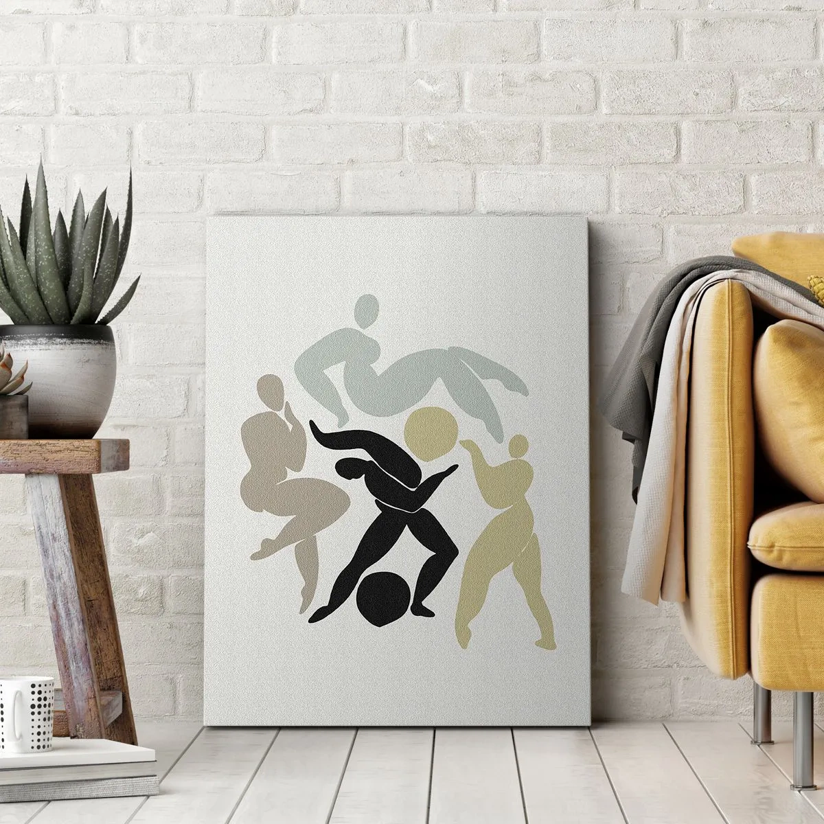 Lærredstryk - Billede på lærred - Bevægelse for sundhed og skønhed - 55x100 cm