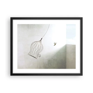 Plakat i sort ramme - I sit elementet - 50x40 cm