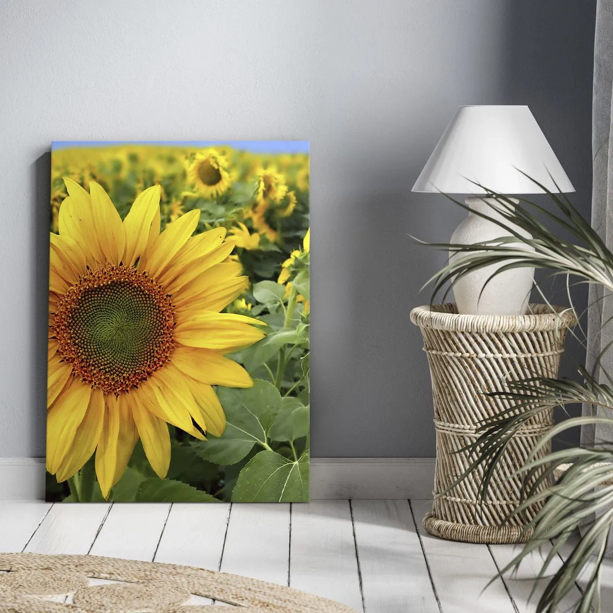 Lærredstryk - Billede på lærred - Hundredvis af sole blussede op - 50x70 cm