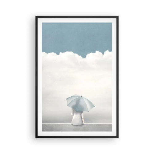 Plakat i sort ramme - På kanten af virkelighed og drømme - 61x91 cm