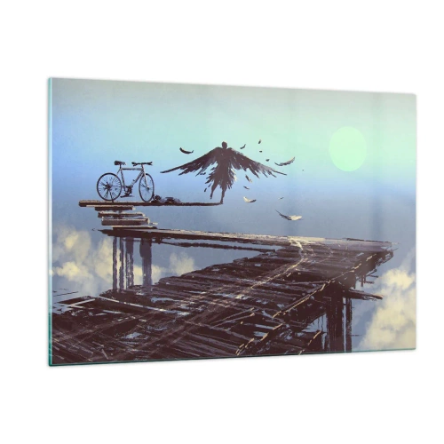 Billede på glas - Icarus for evigt i live - 120x80 cm
