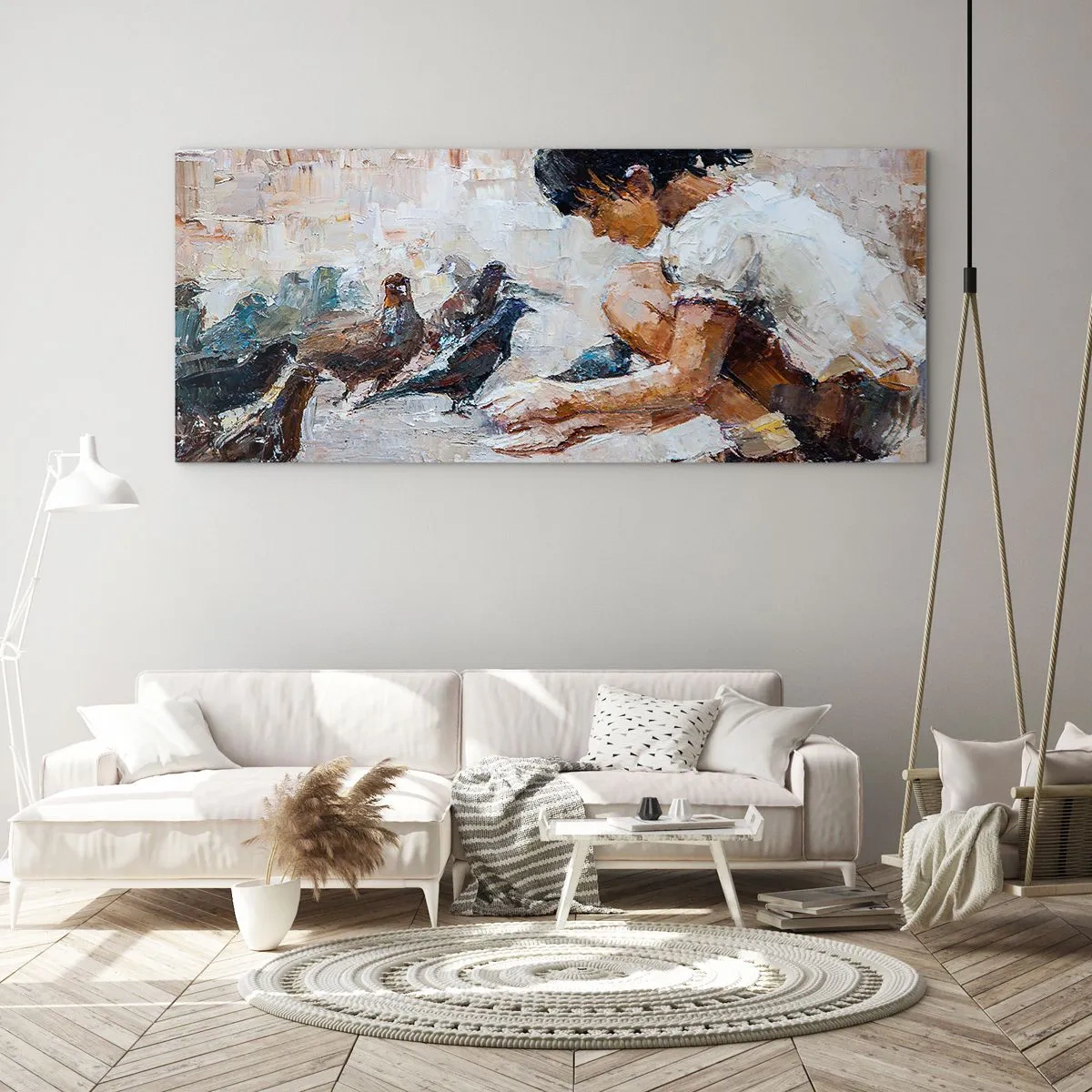 Billede på glas - De små og de sødeste - 100x40 cm