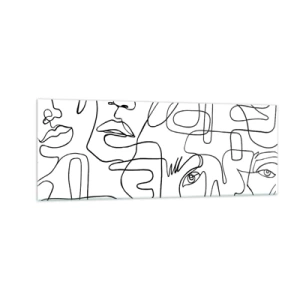 Billede på glas - I sammenfiltrede følelser - 140x50 cm