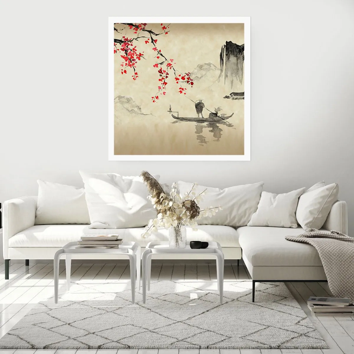 Plakat - I kirsebærblomsternes land - 60x60 cm