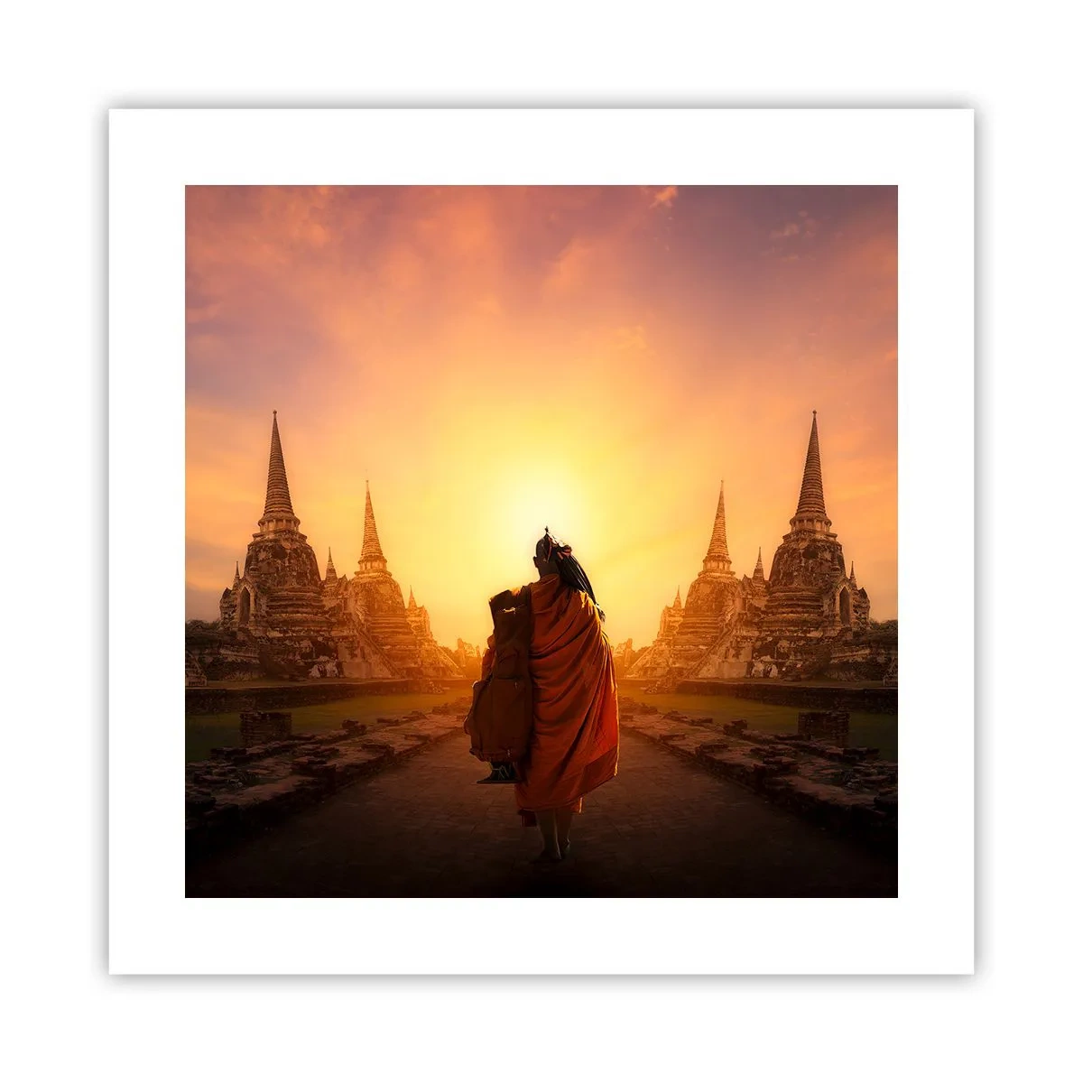 Plakat - I fred for evigt - 40x40 cm