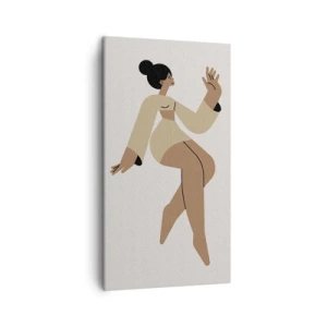 Lærredstryk - Billede på lærred - Form af nåde - 45x80 cm