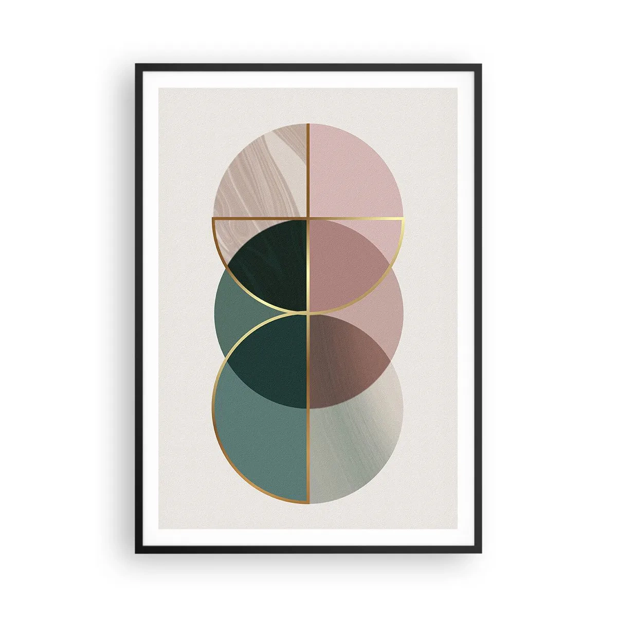 Plakat i sort ramme - Hjul for hjul… - 70x100 cm