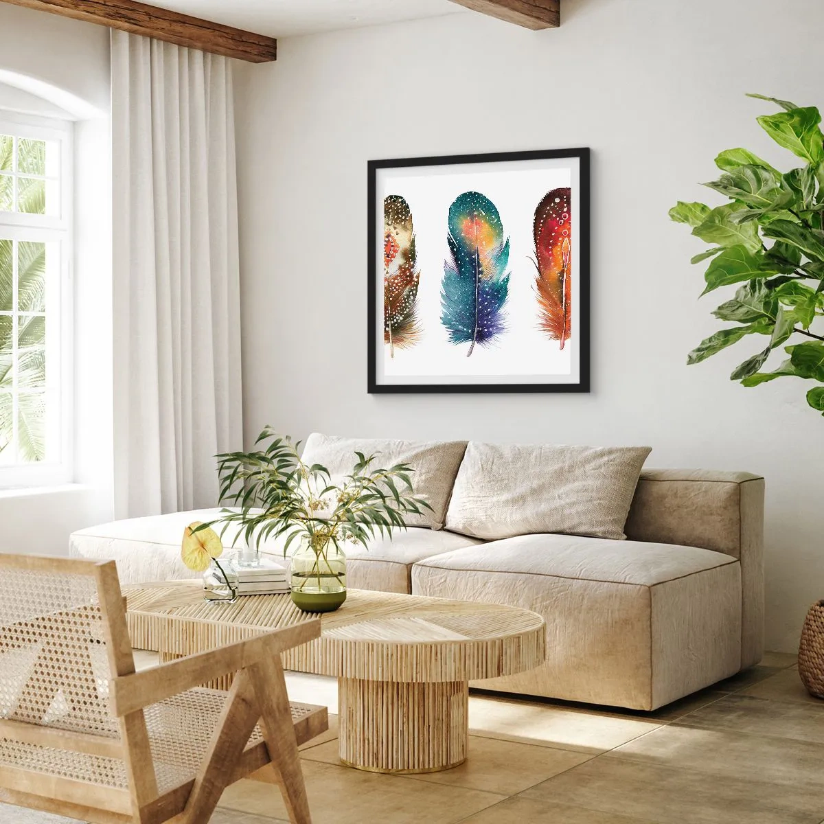 Plakat i sort ramme - Ritualer, ordinancer, mysterier - 60x60 cm