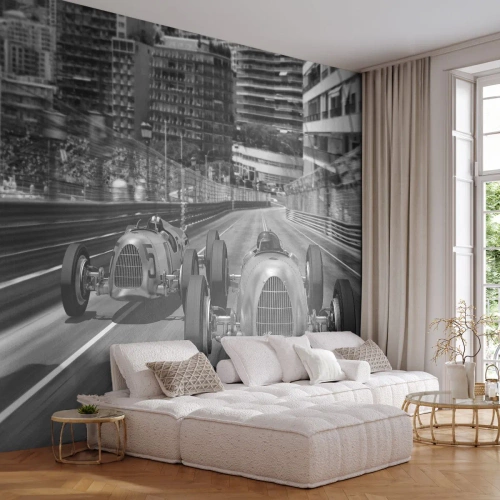 Fototapet Premium Sand - Der var engang i Monte Carlo - Automotive, Race, Årgang - 250x175 cm
