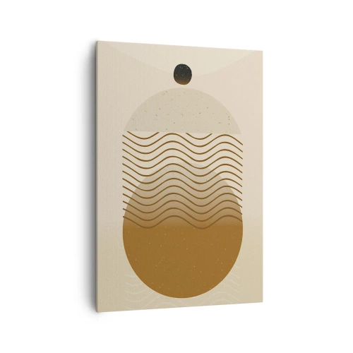 Lærredstryk - Billede på lærred - Om geometriske figurers oprindelse - 70x100 cm