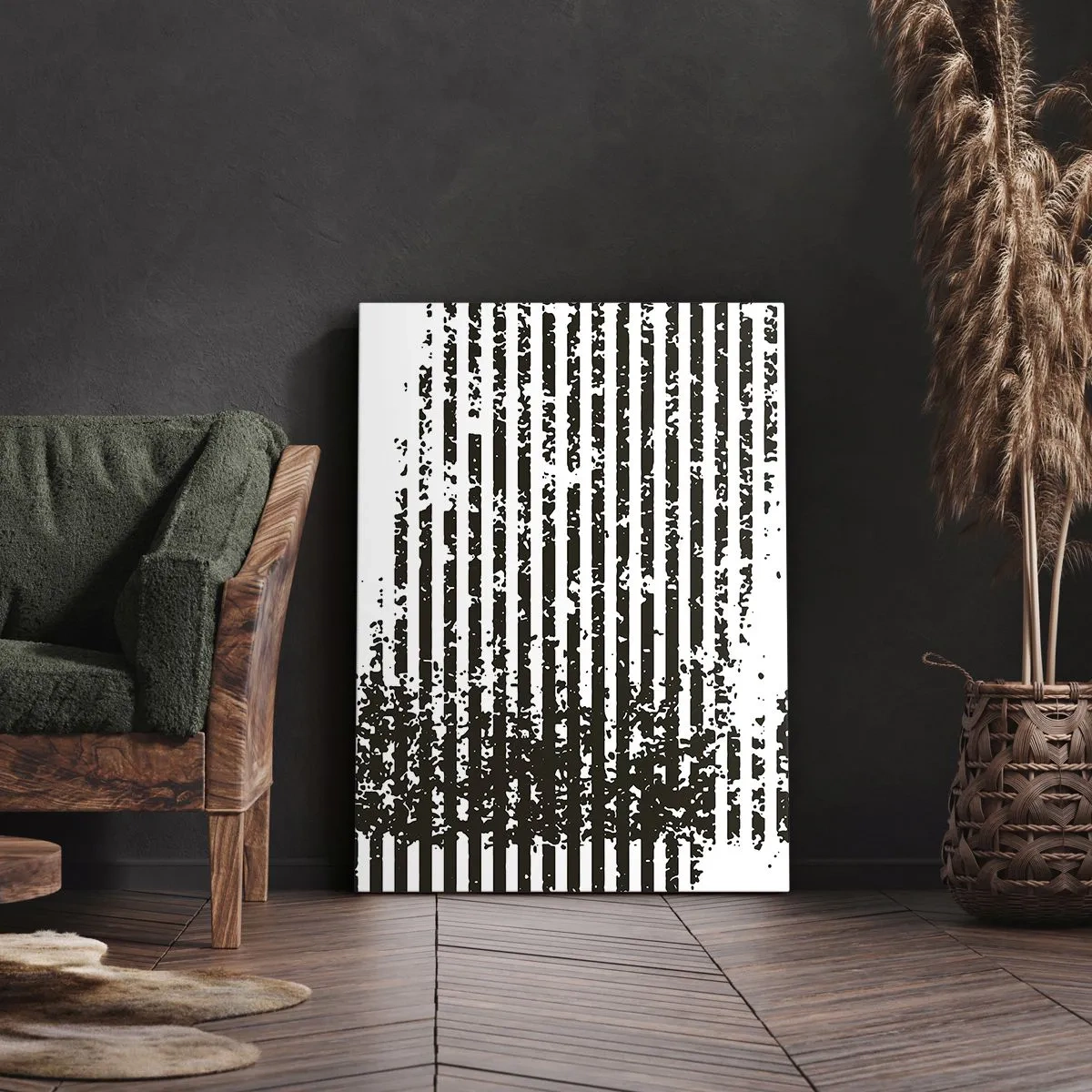 Lærredstryk - Billede på lærred - Rytme og støj - 50x70 cm