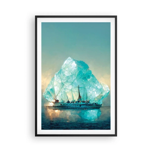 Plakat i sort ramme - Arktisk diamant - 61x91 cm