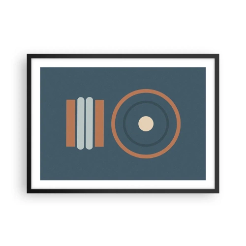 Plakat i sort ramme - Essensen af tingene - 70x50 cm