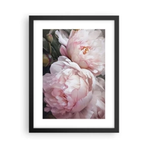 Plakat i sort ramme - Fastlåst i blomstring - 30x40 cm
