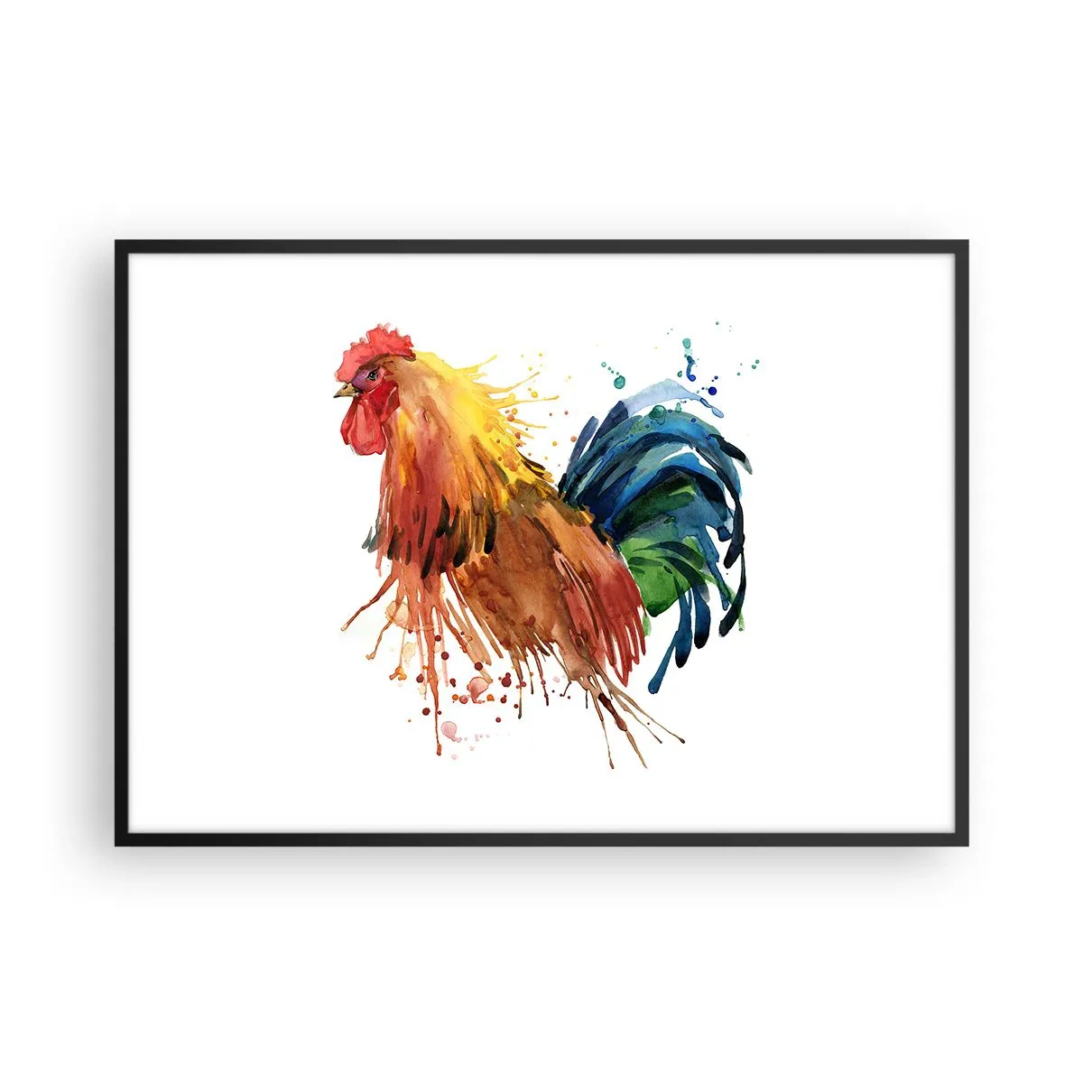 Plakat i sort ramme - Kongelig kappe, kongelig stolthed - 100x70 cm