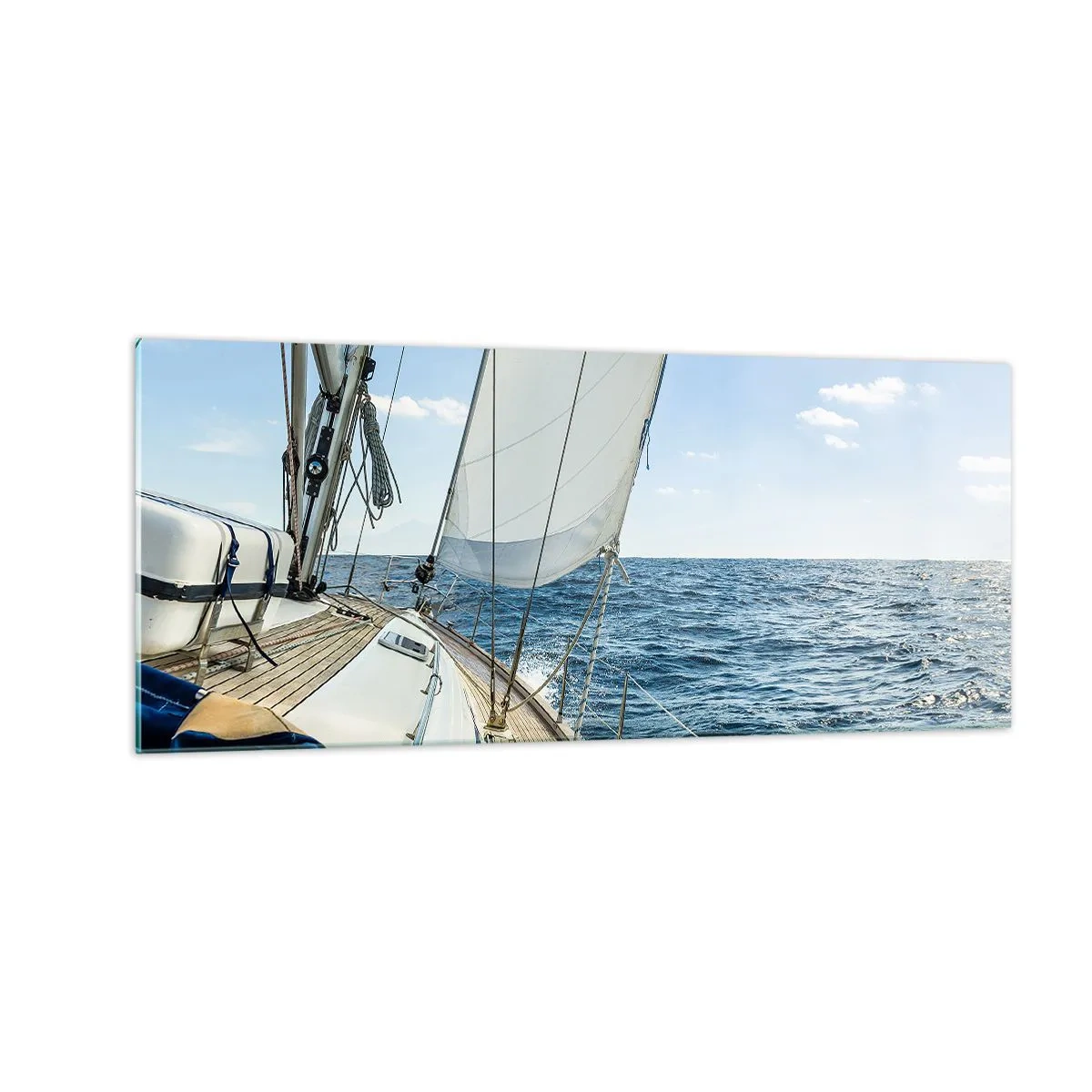 Billede på glas - Ahoj , eventyr - 100x40 cm