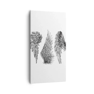 Lærredstryk - Billede på lærred - Og du kan blive en engel - 55x100 cm