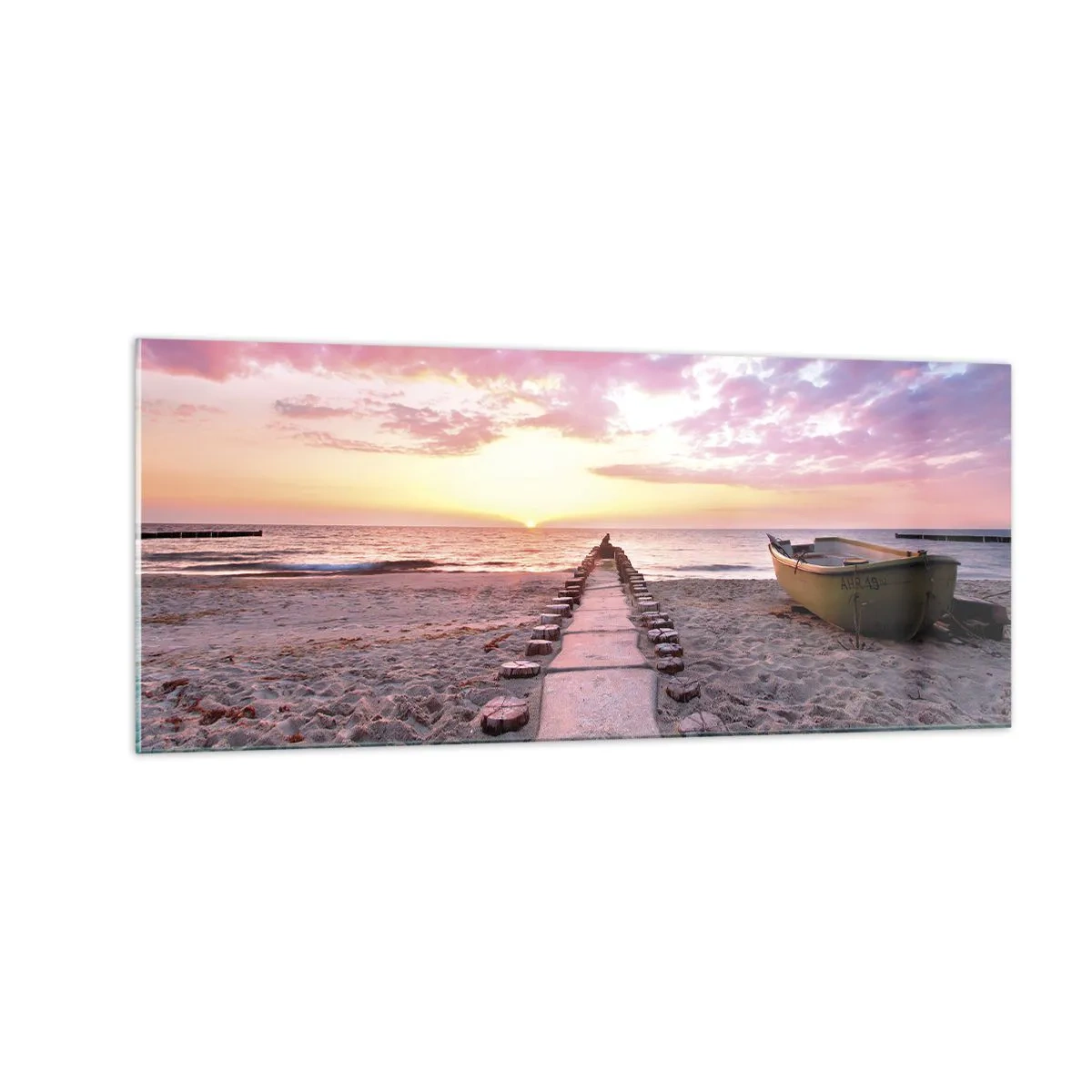 Billede på glas - Et øjeblik med en dybtgående oplevelse - 100x40 cm