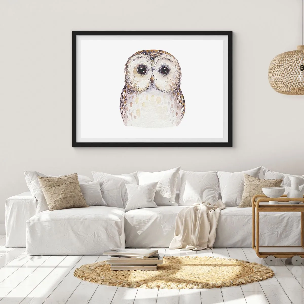 Plakat i sort ramme - Se mig i øjnene - 91x61 cm