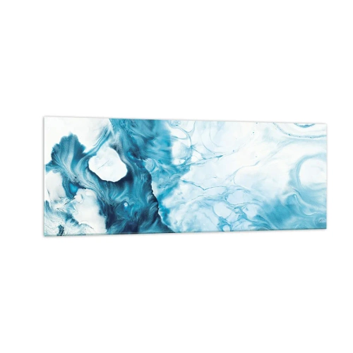 Billede på glas - Blå koncert - 140x50 cm