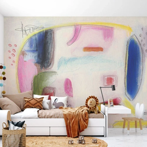 Fototapet Premium Canvas - Mere konveks end konkav eller flad - Abstraktion, Stykke, Elefant - 100x70 cm