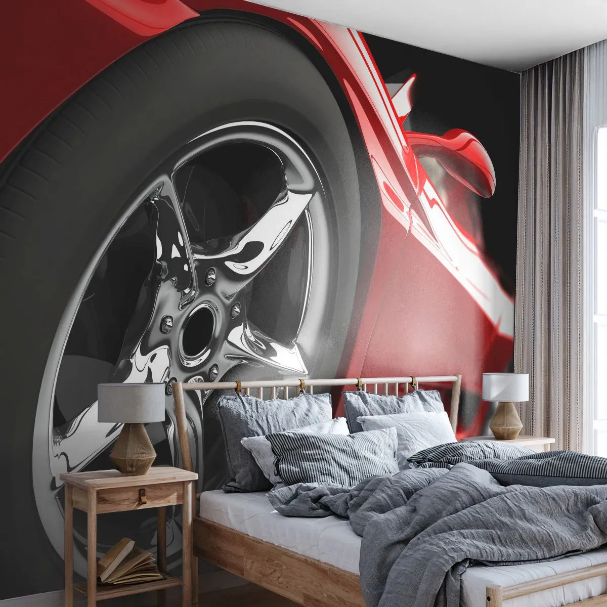 Fototapet Standard Eco - Lavet til fart - Automotive, Sportsvogn, Kant - 400x280 cm