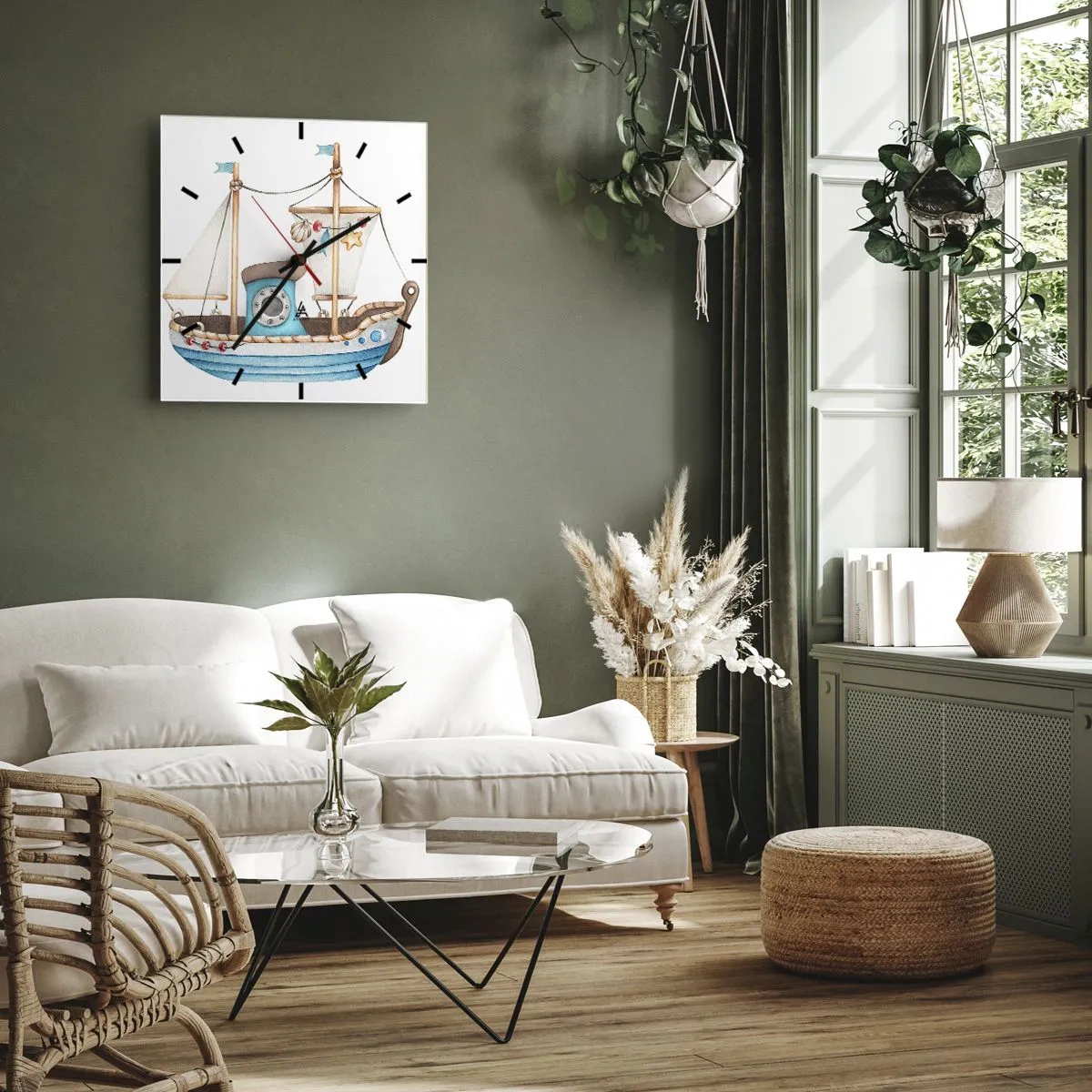 Vægur, Uret - Ohøj, eventyr! - 40x40 cm