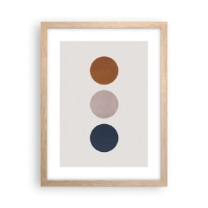 Plakat i ramme af lyst egetræ - Et symbol på perfektion - 30x40 cm
