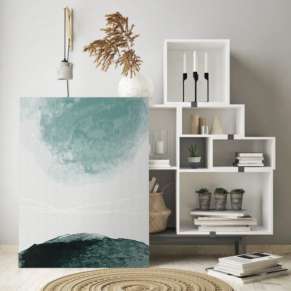 Billede på glas - Et møde med tåge - 80x120 cm