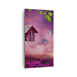 Lærredstryk - Billede på lærred - Invitation til middag - 65x120 cm