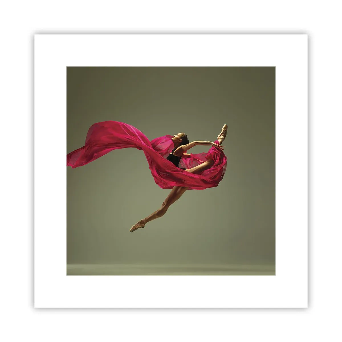 Plakat - Dansende flamme - 30x30 cm