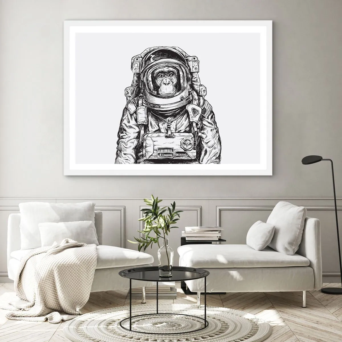 Plakat i hvid ramme - Alternativ evolution - 50x40 cm