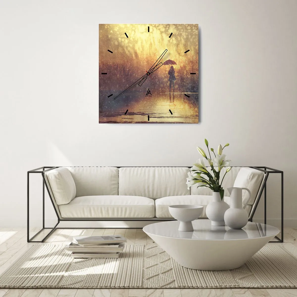 Vægur, Uret - Jeg føler, at der er nogen, der kigger på mig - 30x30 cm