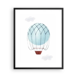 Plakat i sort ramme - Alt i skyerne - 40x50 cm