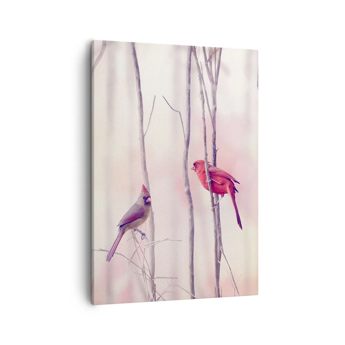 Lærredstryk - Billede på lærred - Fortællingen om den lyserøde skov - 50x70 cm