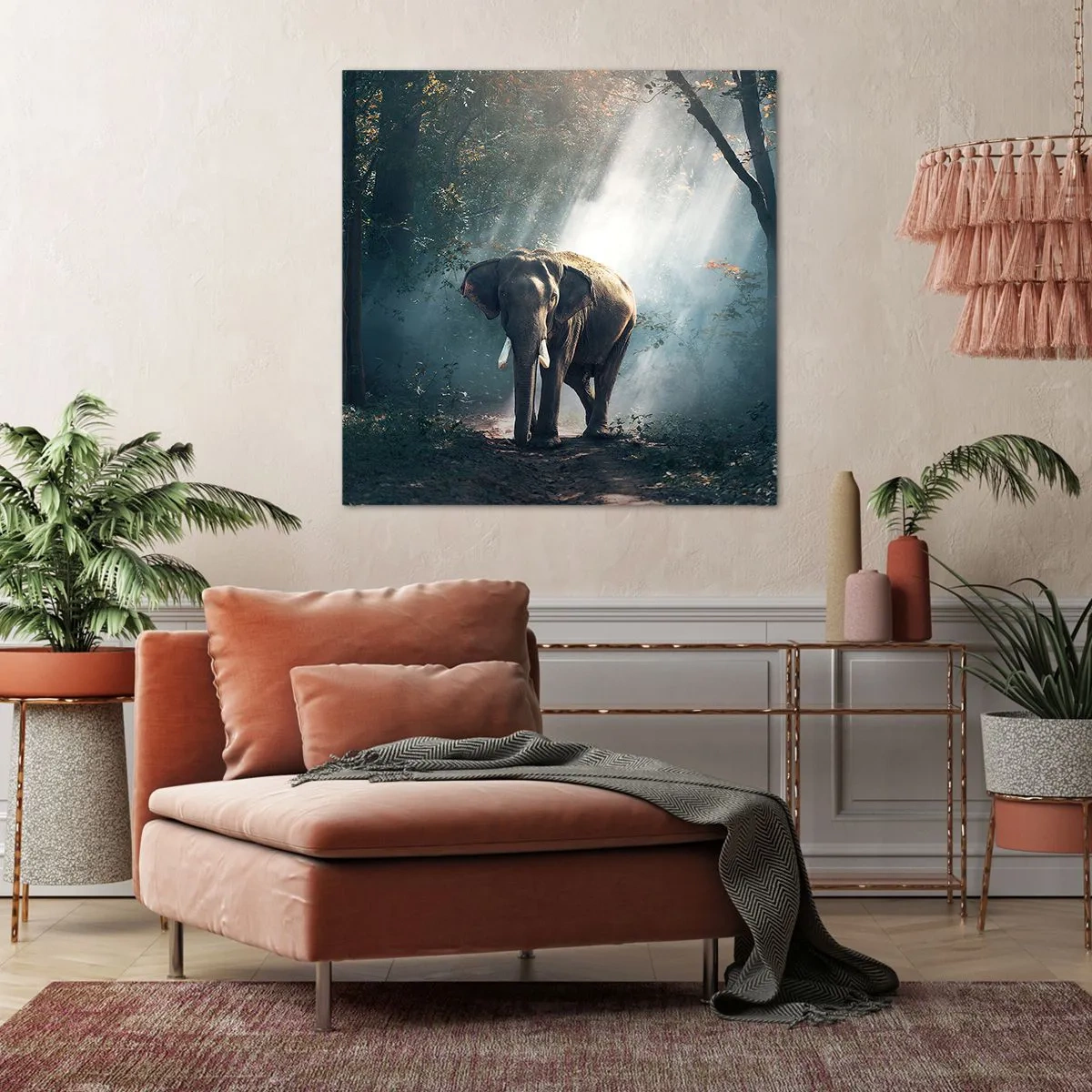 Lærredstryk - Billede på lærred - En fredelig gåtur - 40x40 cm