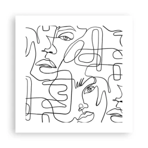 Plakat - I sammenfiltrede følelser - 40x40 cm