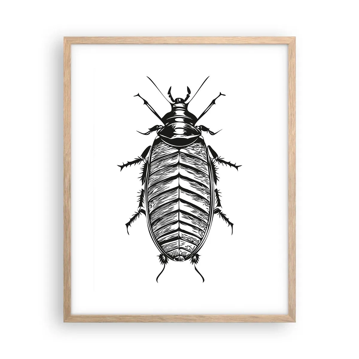 Plakat i ramme af lyst egetræ - Sikke et eksemplar! - 40x50 cm