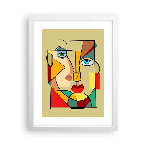 Plakat i hvid ramme - Et matchende par - 30x40 cm