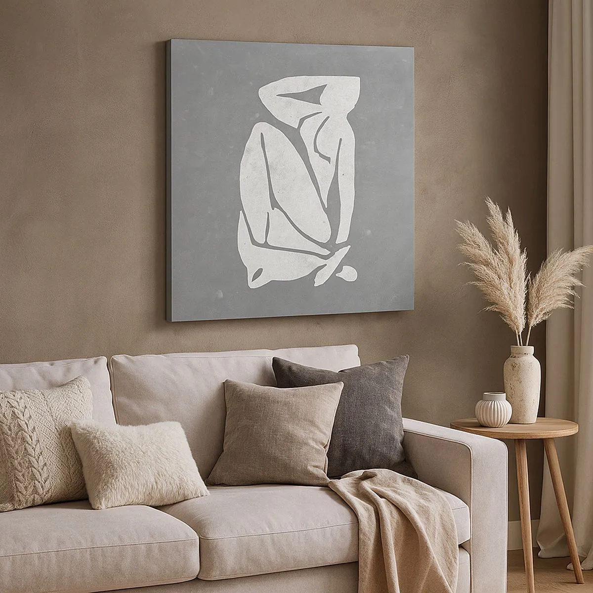 Lærredstryk - Billede på lærred - I drømmerier - 30x30 cm