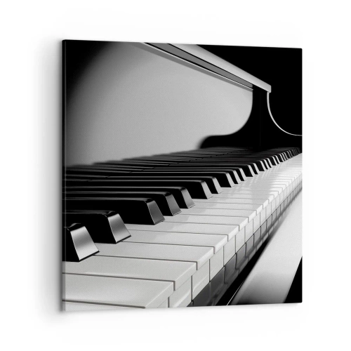 Lærredstryk - Billede på lærred - Harmoni af former og farver - 50x50 cm