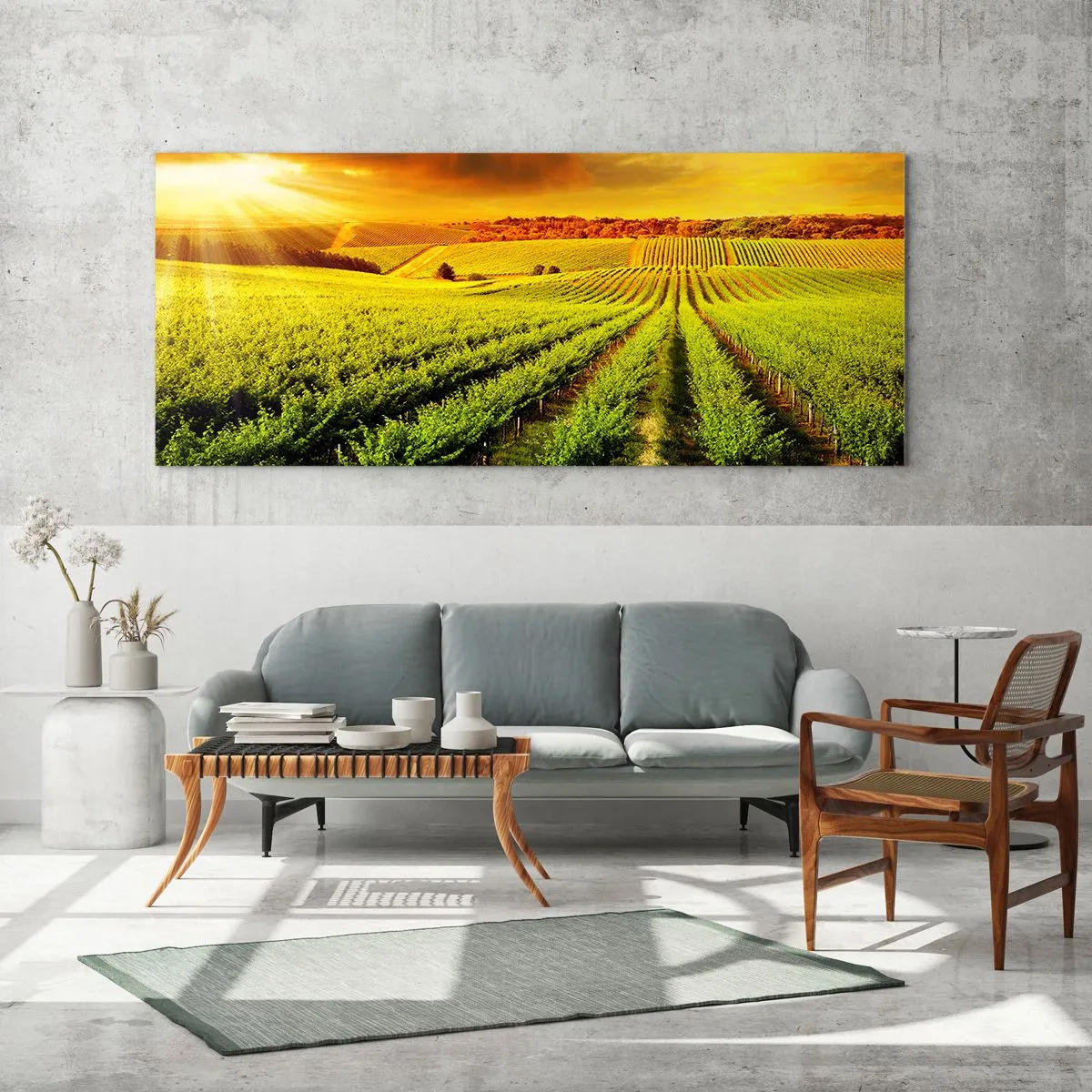 Billede på glas - Under den australske sol - 160x50 cm