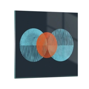 Billede på glas - Symmetrisk sammensætning - 70x70 cm