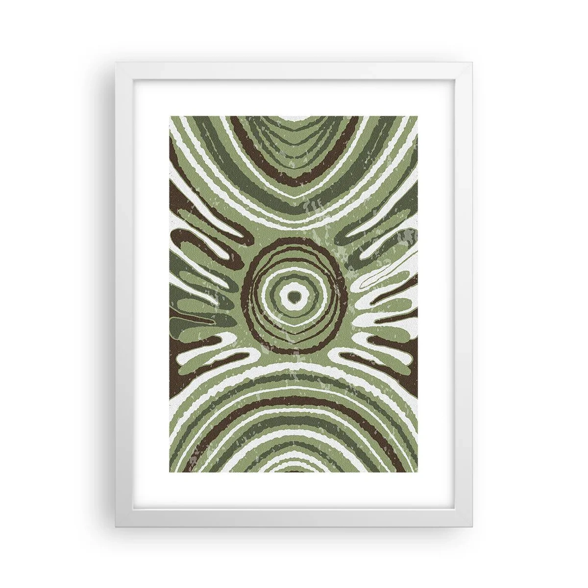 Plakat i hvid ramme - Eksplosion af følelser - 30x40 cm